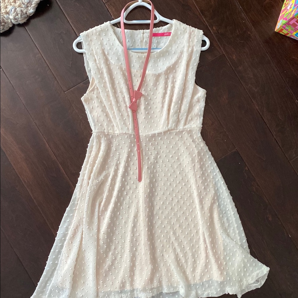 Pinkyotto swiss dot dress